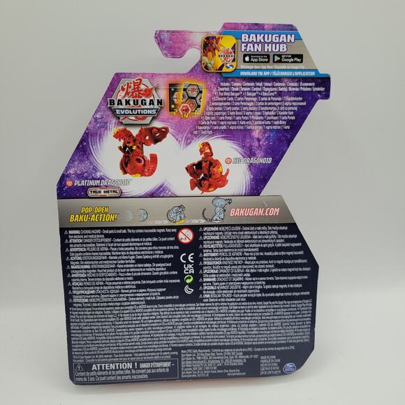 Bakugan Evolutions Dragonoid Brawler Pak Geogan Figure with Trading Cards - Picture 3 of 5